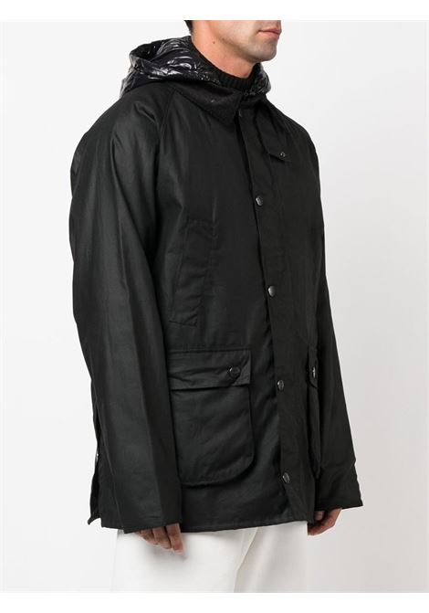 piumino nero cerato con imbottitura in piuma Wight MONCLER 1952 | WIGHT 1A000-34-M2146999